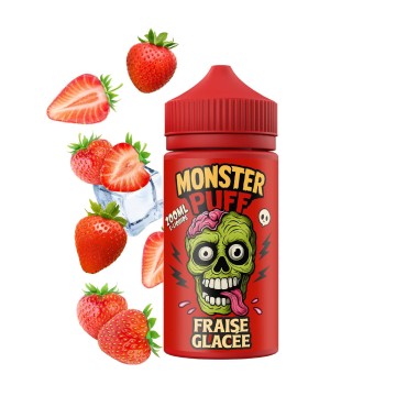 E-Liquid Monster Puff 200ml Buzlu Çilek