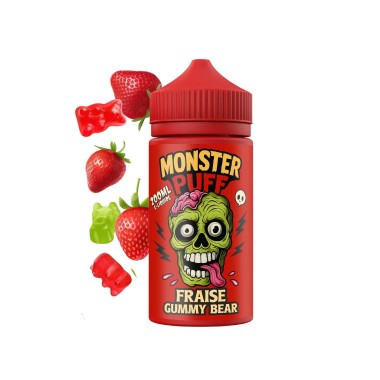 E-Liquid Monster Puff 200ml Çilek Jelibon