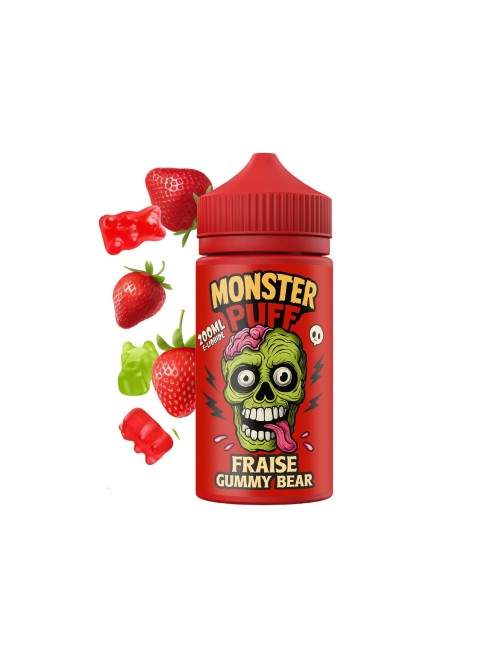 E-Liquid Monster Puff 200ml Çilek Jelibon