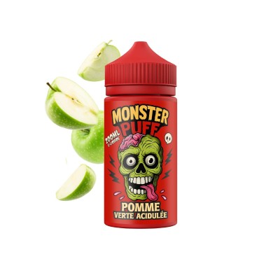 E-Liquid Monster Puff 200ml Ekşi Yeşil Elma