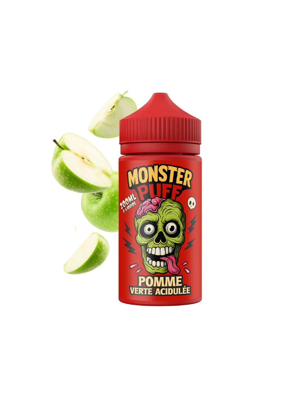 E-Liquid Monster Puff 200ml Ekşi Yeşil Elma