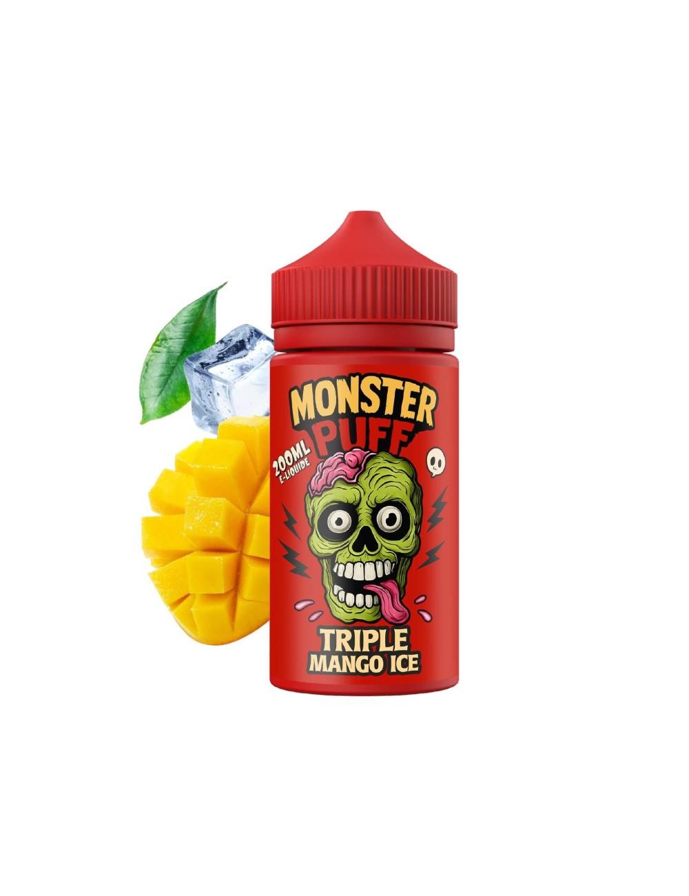 E-Liquid Monster Puff 200ml Üçlü Mango Buz