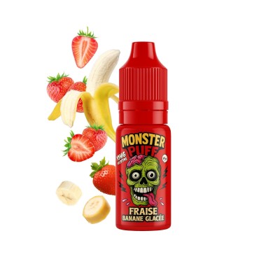 E-Liquid Monster Puff 10ml Dondurulmuş Çilek-Muz