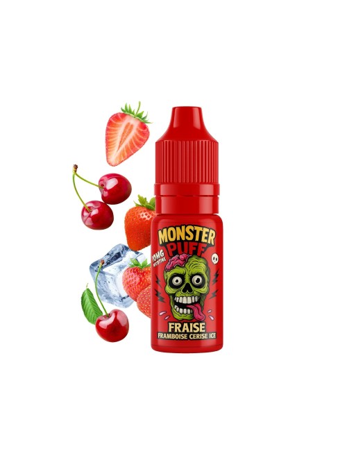E-Liquid Monster Puff 10ml Çilek Ahududu Kiraz Ice