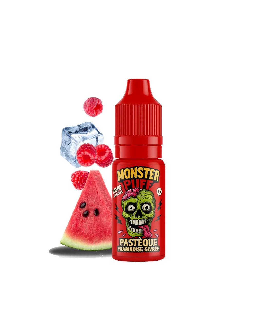 E-Liquid Monster Puff 10ml Donmuş Karpuz-Ahududu