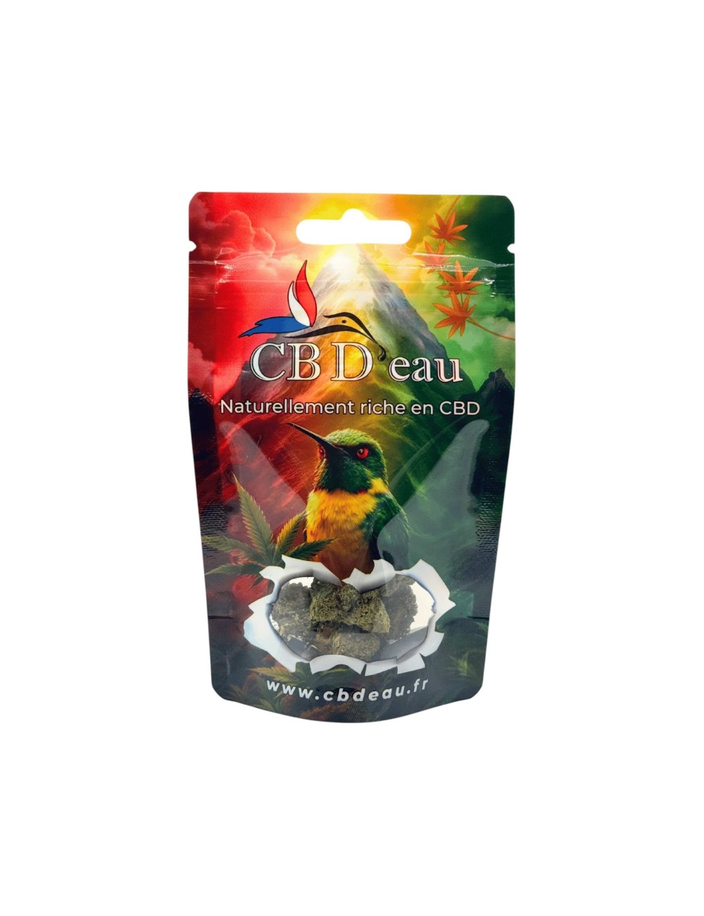 Set von 100 Kolibri CBD'eau Beuteln 140x85x50mm