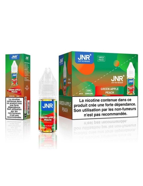 E-Liquid Yeşil Elma Şeftali 10ml JNR Falcon-X Plus - Nikotin Tuzları 20mg
