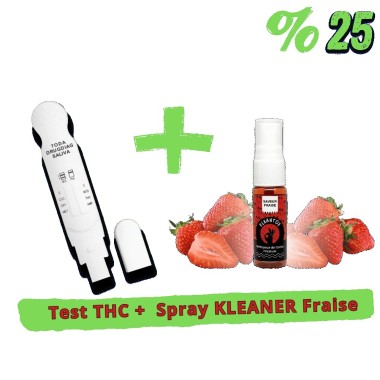 Pack Test THC + Spray KLEANER KLEANTOX Çilek