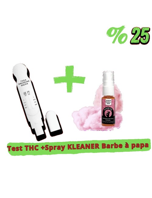 Pack Test THC + Spray KLEANER KLEANTOX Pamuk Şeker