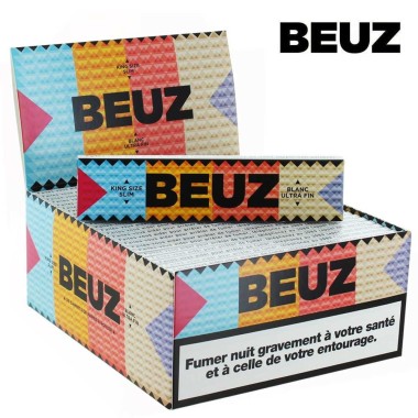 50 adet Beuz King Size Slim Sigara Kağıdı içeren Kutu