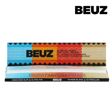 50 adet Beuz King Size Slim Sigara Kağıdı içeren Kutu