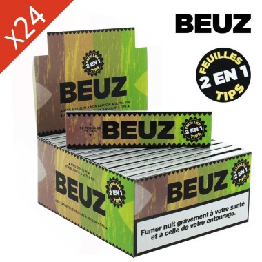 24'lü Beuz Brown Slim King Size Kağıt Kitapçığı + Filtre Kutusu