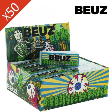 Beuz Slim Skeleton Filtertips 21mm - 50 Heftchen Box