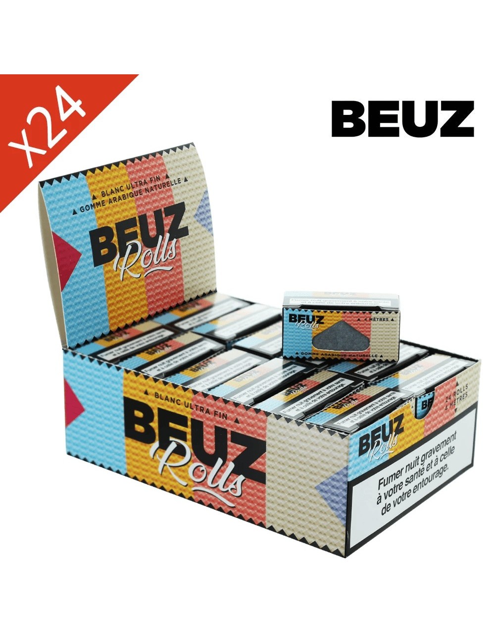 Schachtel mit 24 Ultra dünnen weißen Slim BEUZ Blättchen