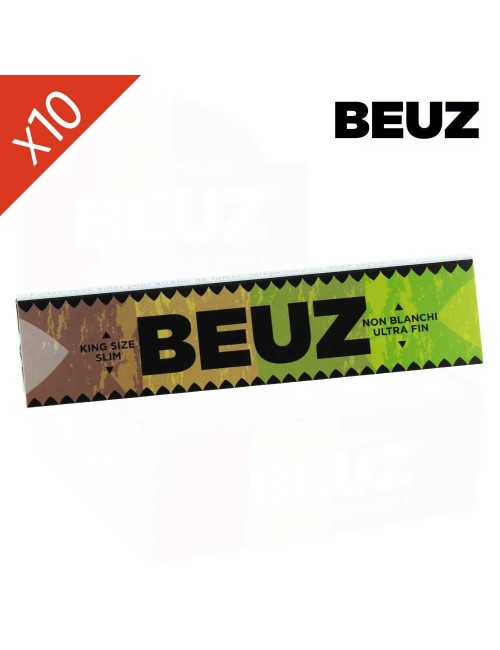 10'lu Paket BEUZ Brown Slim Sigara Kağıdı