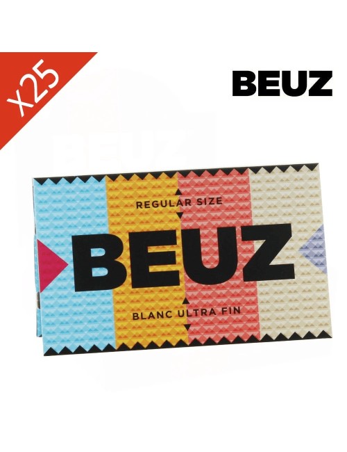 25 adet BEUZ Beyaz Regular Sigara Kağıdı Buklet Paketi