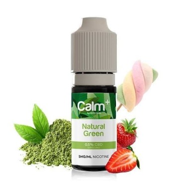 E-Liquid CBD Natural Green 10ml Calm+ FUU - Kenevir Çilek Marshmallow