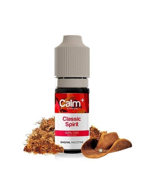 Classic Spirit 10ml Calm+ Minimal'dan - CBD E-Liquid Nikotin FUU