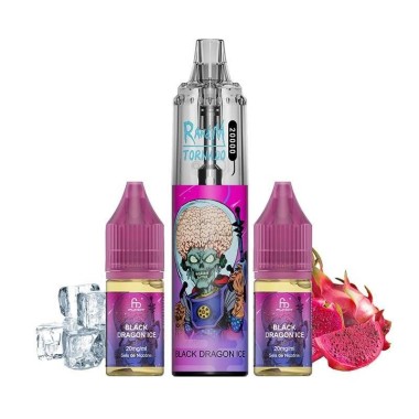 Puff Tornado RandM 20K Siyah Ejderha Buz 850mAh - Fumot