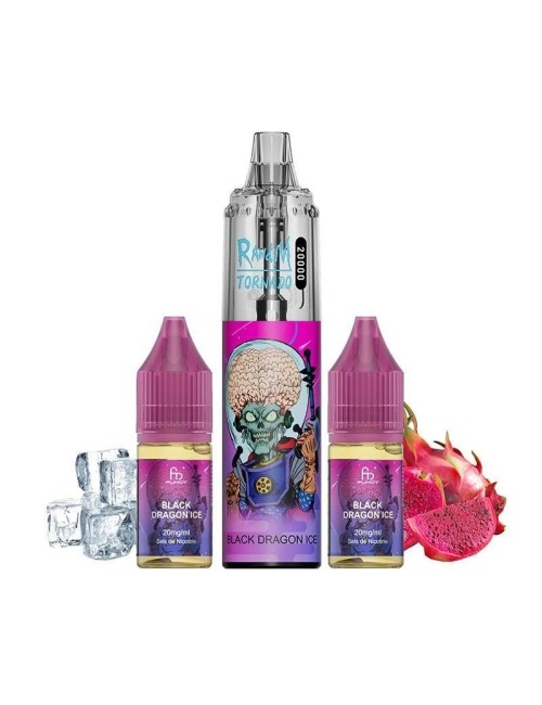 Puff Tornado RandM 20K Siyah Ejderha Buz 850mAh - Fumot