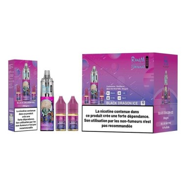 Puff Tornado RandM 20K Siyah Ejderha Buz 850mAh - Fumot