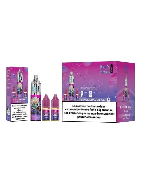 Puff Tornado RandM 20K Siyah Ejderha Buz 850mAh - Fumot