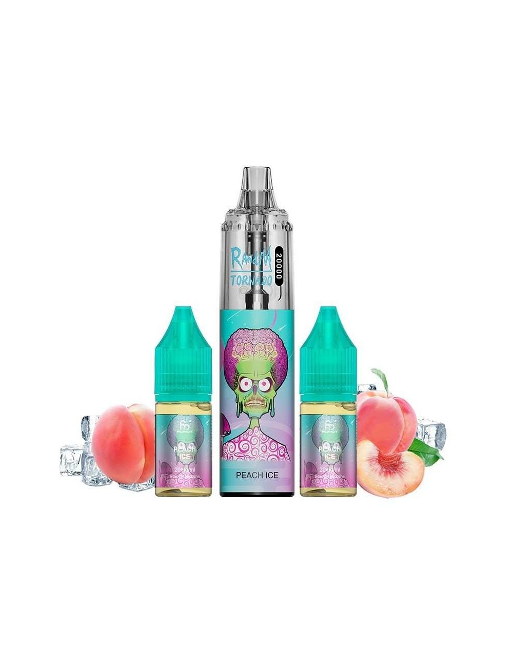 Puff Tornado RandM 20K Şeftali-Buz 850mAh - Fumot