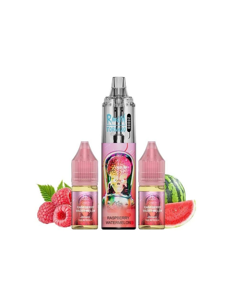 Puff Tornado RandM 20K Ahududu Karpuz 850mAh - Fumot