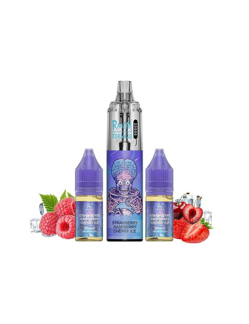 Puff Tornado RandM 20K Çilek Ahududu Kiraz Buz 850mAh - Fumot