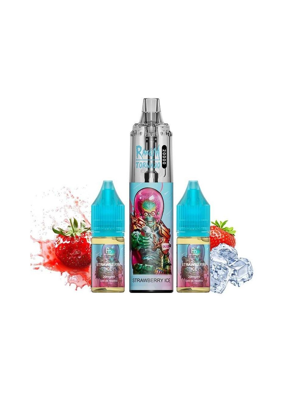 Puff Tornado RandM 20K Çilek Dondurma 850mAh - Fumot