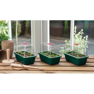 Set mit 3 Mini-Gewächshäusern High Dome Propagator