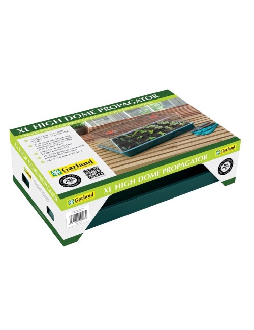 Großes XL-Gewächshaus mit hoher Kuppel, grün