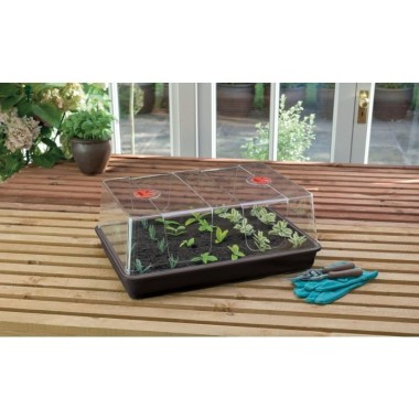 XL-Gewächshaus High Dome schwarz