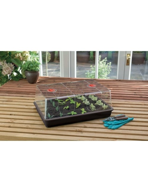 XL-Gewächshaus High Dome schwarz