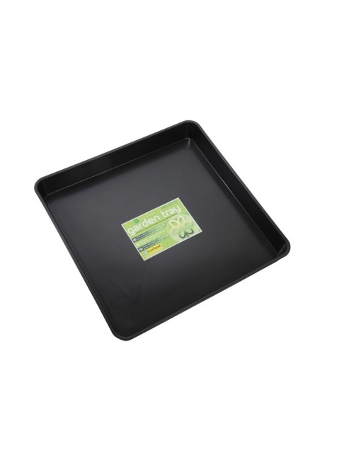 Schwarzes quadratisches Gartentablett