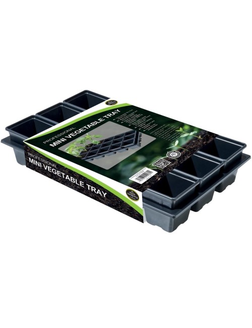 Mini-Profi-Gemüsebeet (15 quadratische Töpfe, 7 cm)