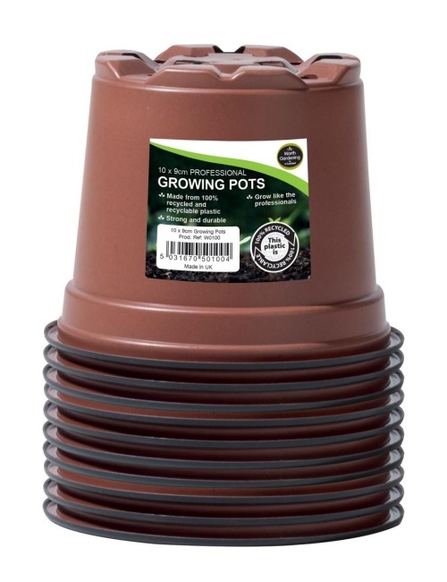 Professionelle Anzuchttöpfe 9 cm 10er-Set