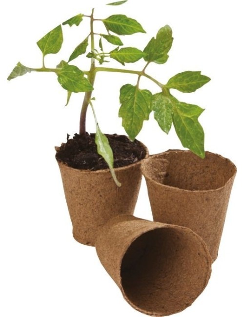 96 runde Fasertöpfe, 6 cm (Extra-Value-Pack)