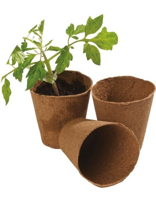 48 runde Fasertöpfe, 8 cm (Extra-Value-Pack)