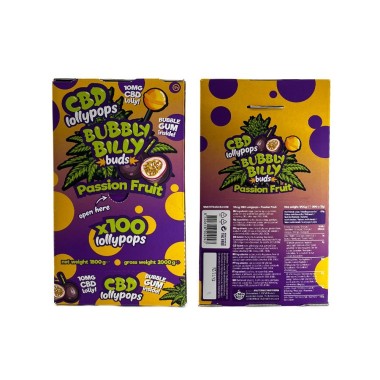 Çarkıfelek Aromalı CBD Lolipop - 100 Adet | BUBBLY BILLY