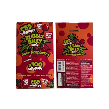 Ahududu-CBD Şekeri - 100 Adet | BUBBLY BILLY