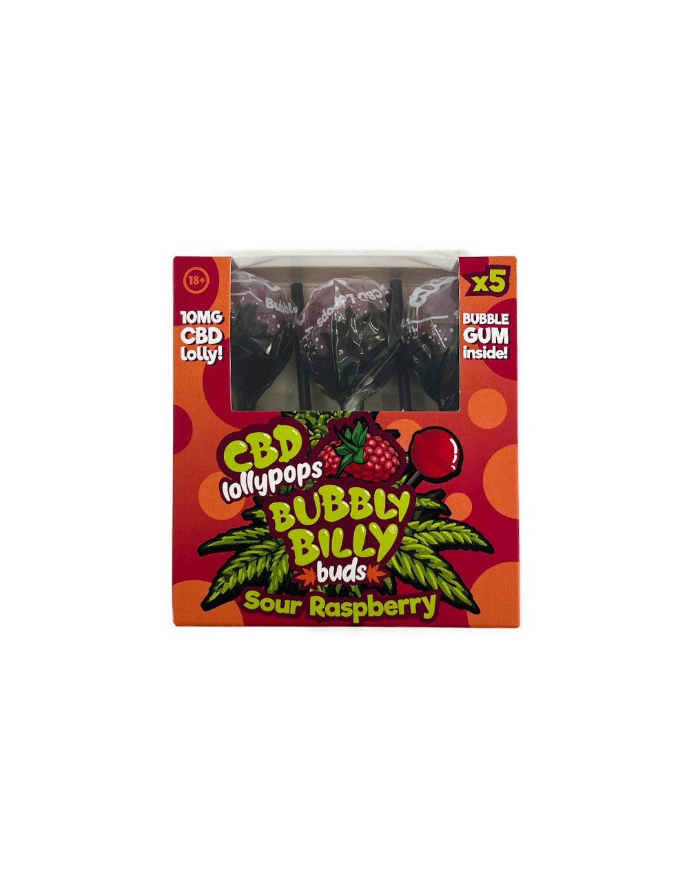 Ahududu-CBD Lolipop - 5 Adet | BUBBLY BILLY