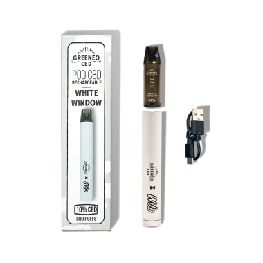 CBD Vape Pen %10 White Window | GREENEO nikotinsiz