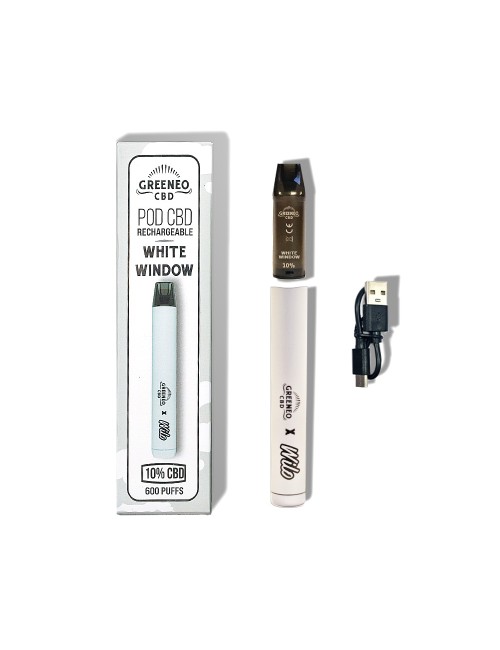 CBD Vape Pen %10 White Window | GREENEO nikotinsiz