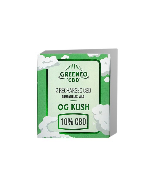 E-Liquid CBD Kartuşu %10 OG Kush - 2 Adet | GREENEO nikotinsiz