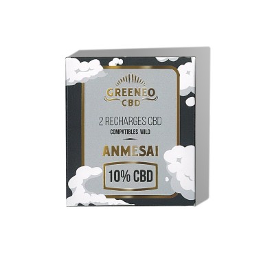 Anmesai CBD E-Liquid Kartuşu %10 - 2 Adet | GREENEO nikotinsiz