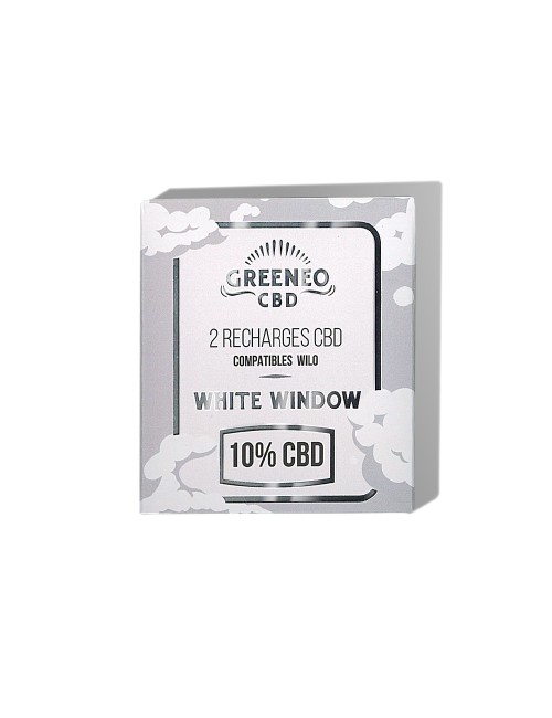 CBD E-Liquid Kartuşu %10 White Window - 2 Adet | GREENEO nikotinsiz