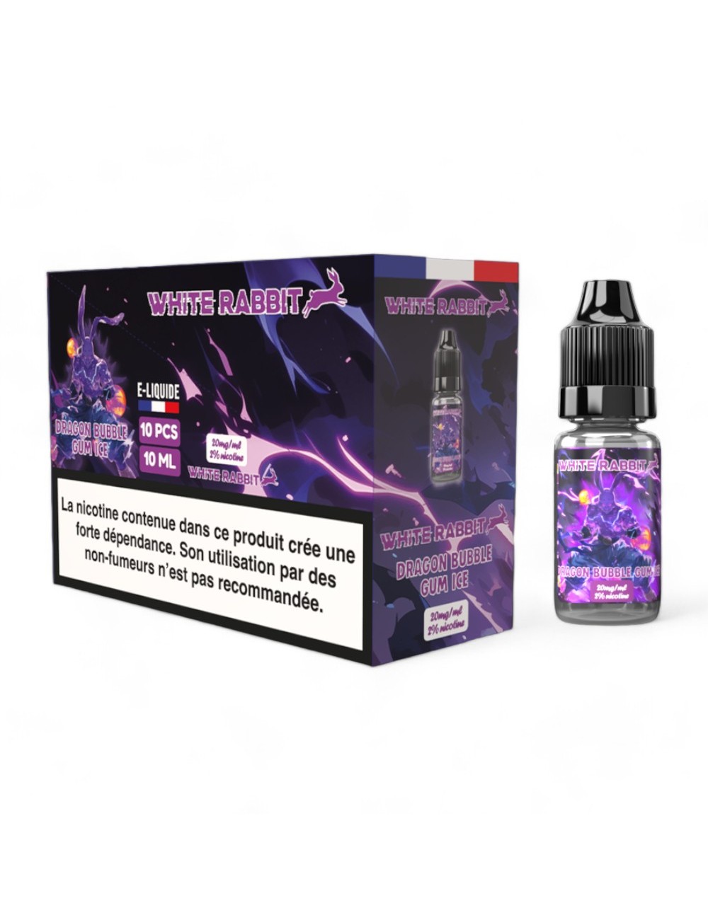 E-Liquid White Rabbit %2 Ejderha-Sakız-Buz 10ml