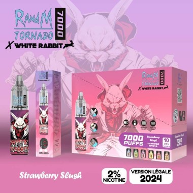 Puff Tornado 7000 Beyaz Tavşan Çilek Slush