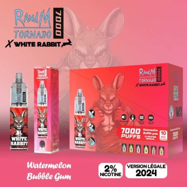 Puff White Rabbit Tornado 7000 Karpuz Sakızı